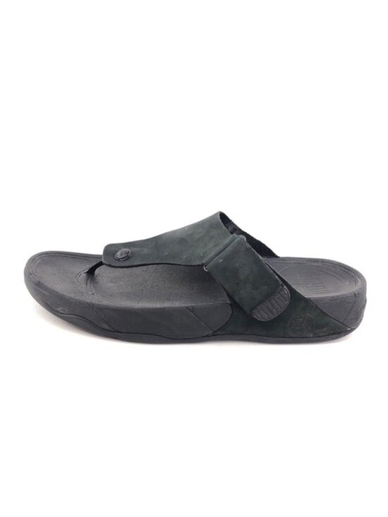 FitFlop Trakk Black Leather Summer Sandals 12 main image 5